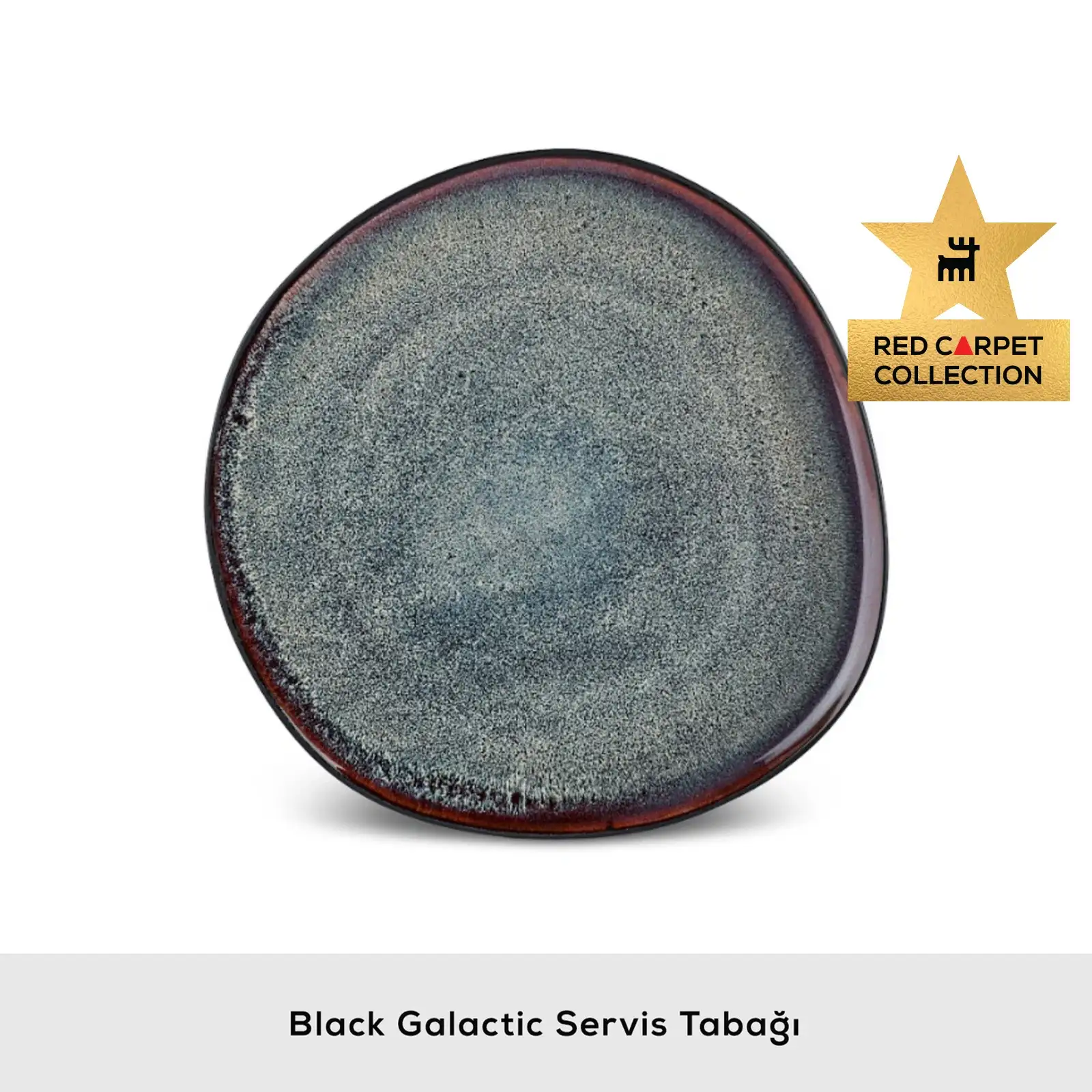 Karaca Galactic Black Servis Tabağı