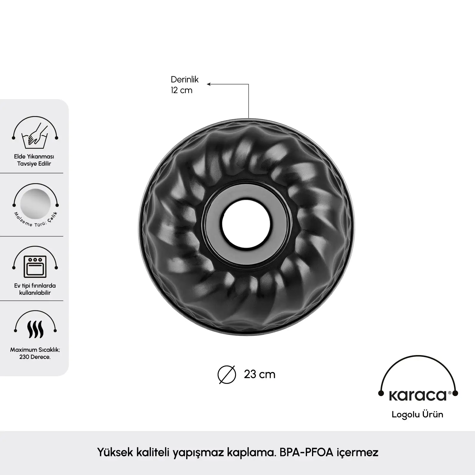 Karaca Nimbus Dilimli Kek Kalıbı 23cm